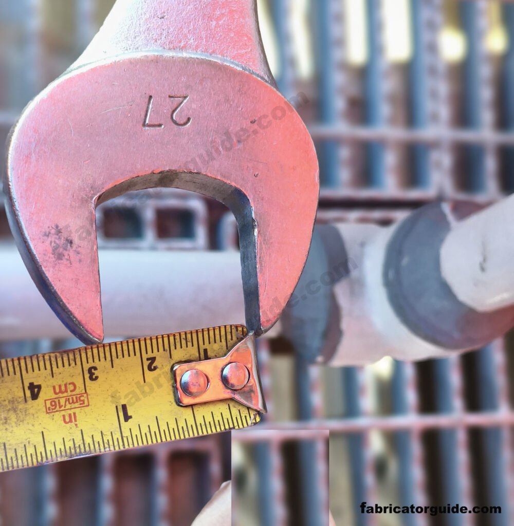  How to find spanner size of stud bolt