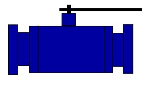 Flanged small bore ball valve