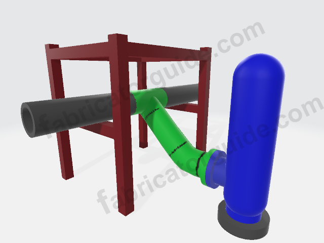 how to calculate travel pipe length offset fitting