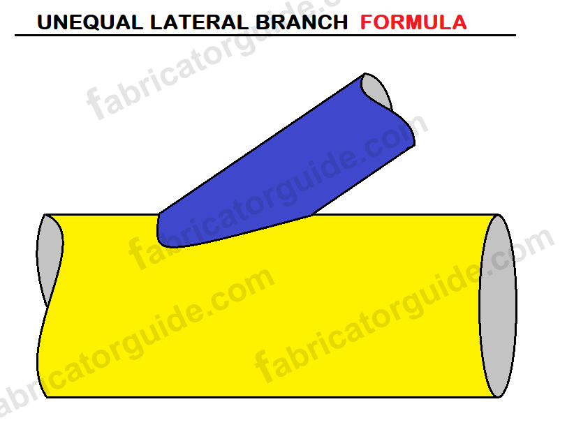 Unequal Lateral branch formula 45°