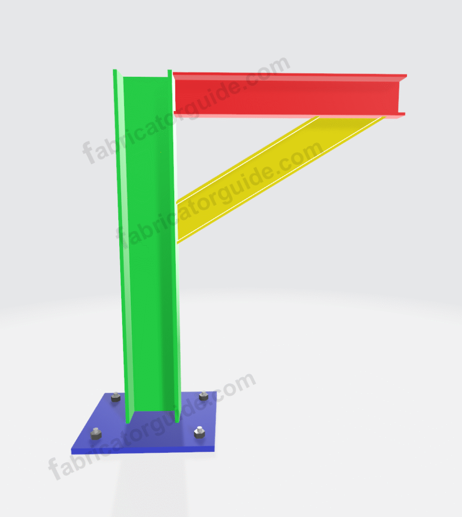 Pipe special c channel bracing support different degree calculation
