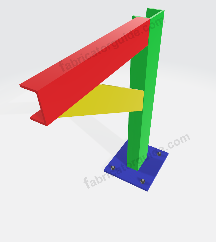 Pipe external c channel bracing support degree calculation