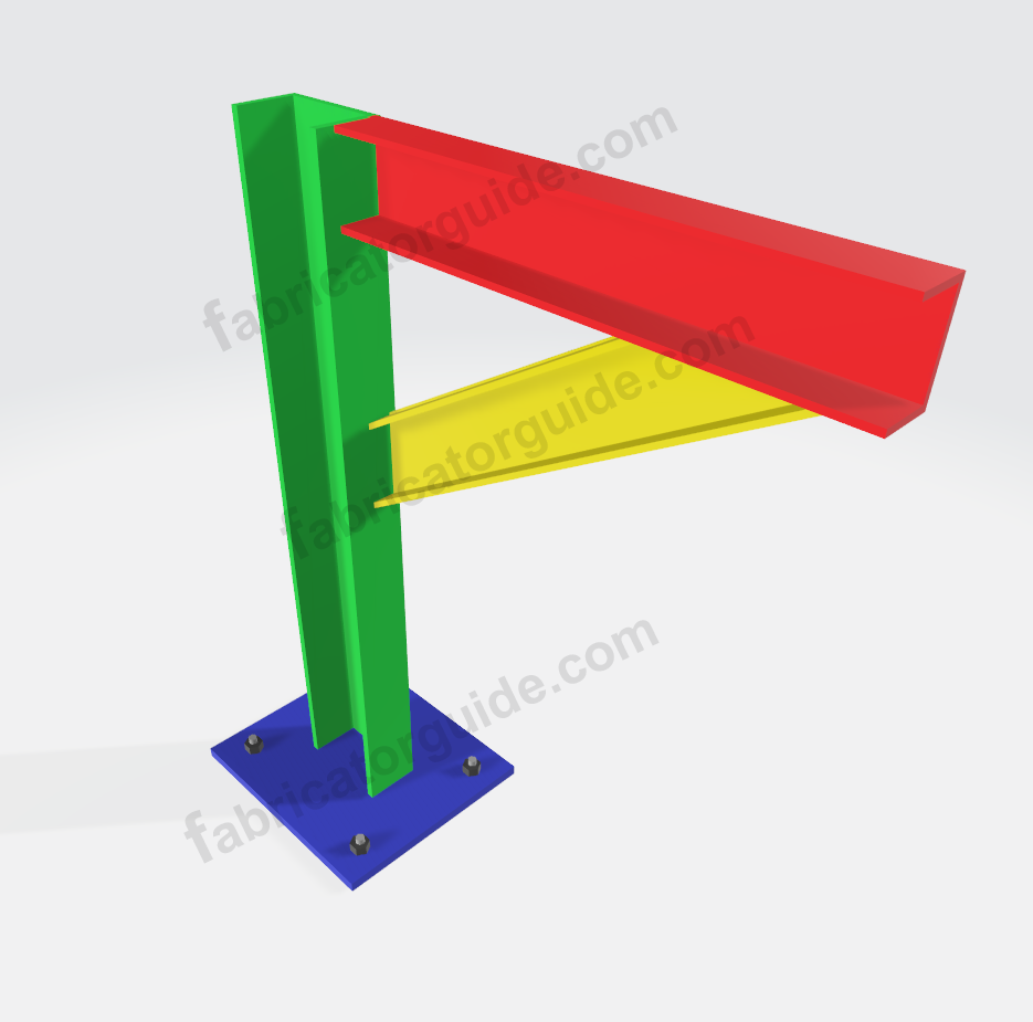 Pipe external c channel bracing support length calculation