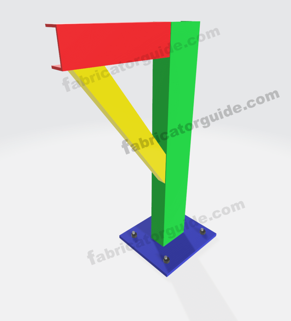 Pipe special c channel bracing support different degree calculation