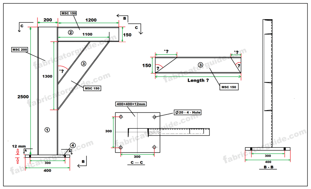 Pipe special structural c channel bracing support derails drawing