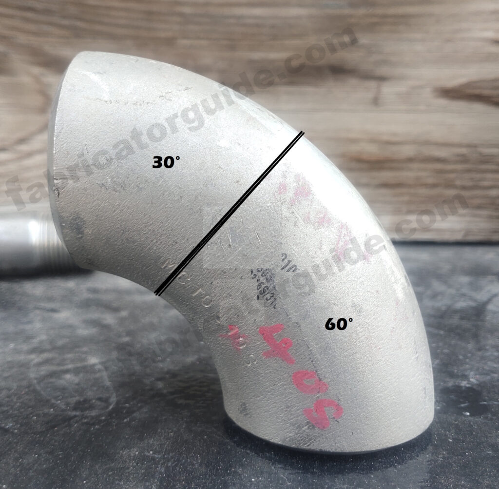 8 inch elbow 60 degree cutting 4 center line formula