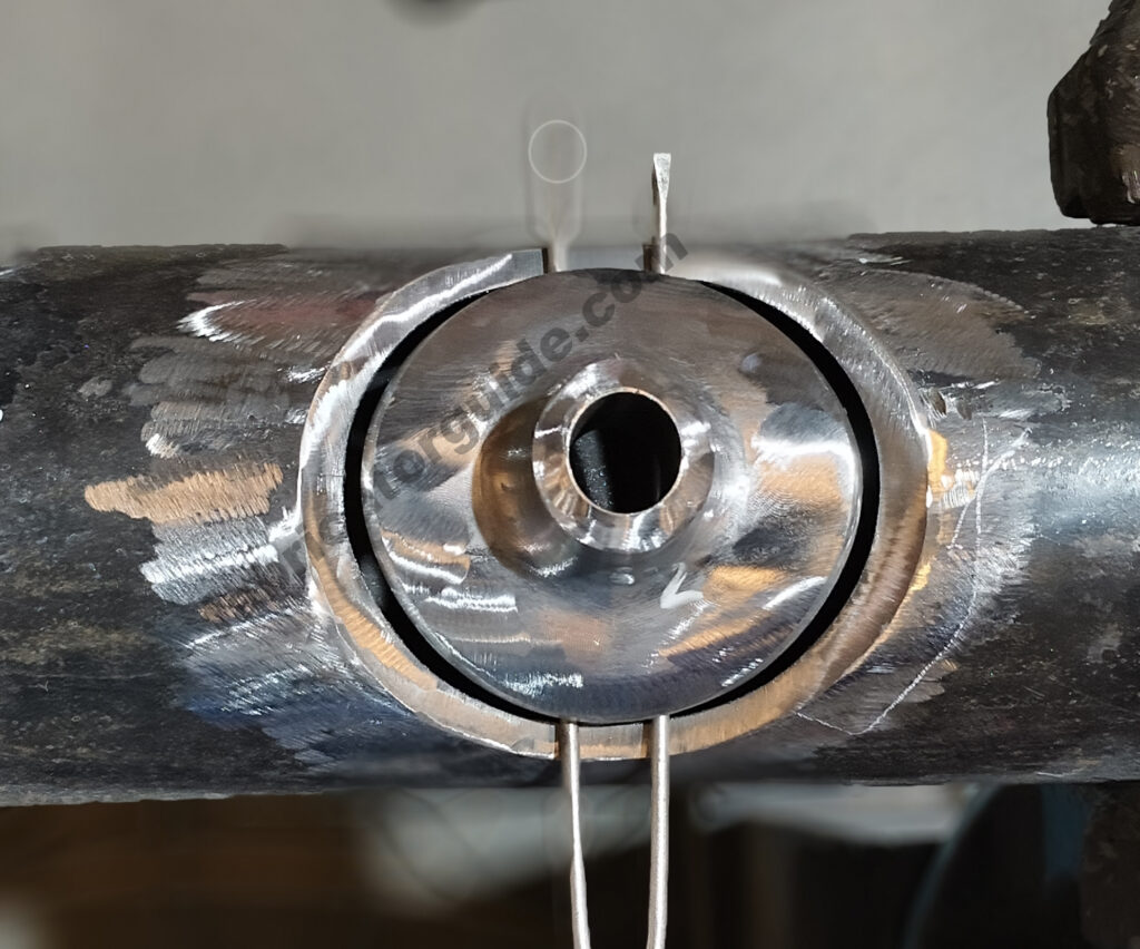 Pipe to sweepolet fit up