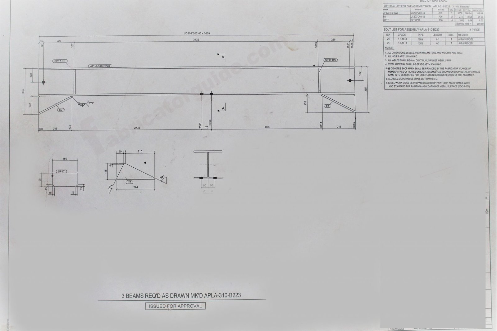 Structural Column beam and pipe support fabrication drawing download