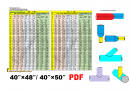 pipe branch and elbow dummy PDF chart | 40″×48″/ 40″×50″