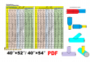 pipe branch and elbow dummy PDF chart | 40″×52″/ 40″×54″