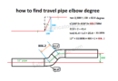 how to find travel pipe elbow degree | rolling pipe elbow degree calculation 