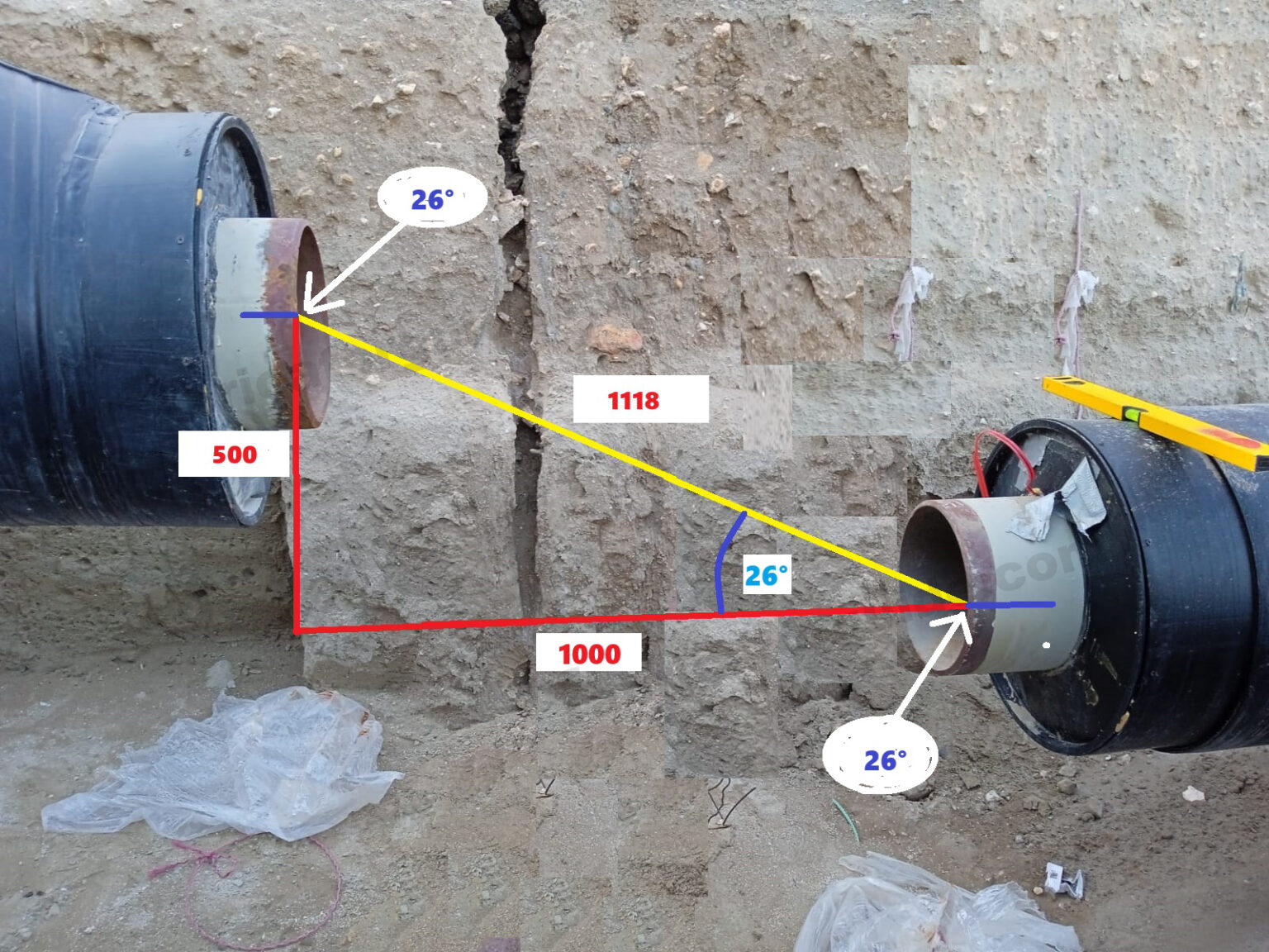 single rolling offset pipe fitting calculation | Offset pipe fitting ...