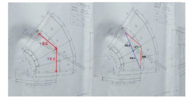 Miter cut pipe elbow center calculation formula | How to find elbow center dimension miter cut any degree elbow