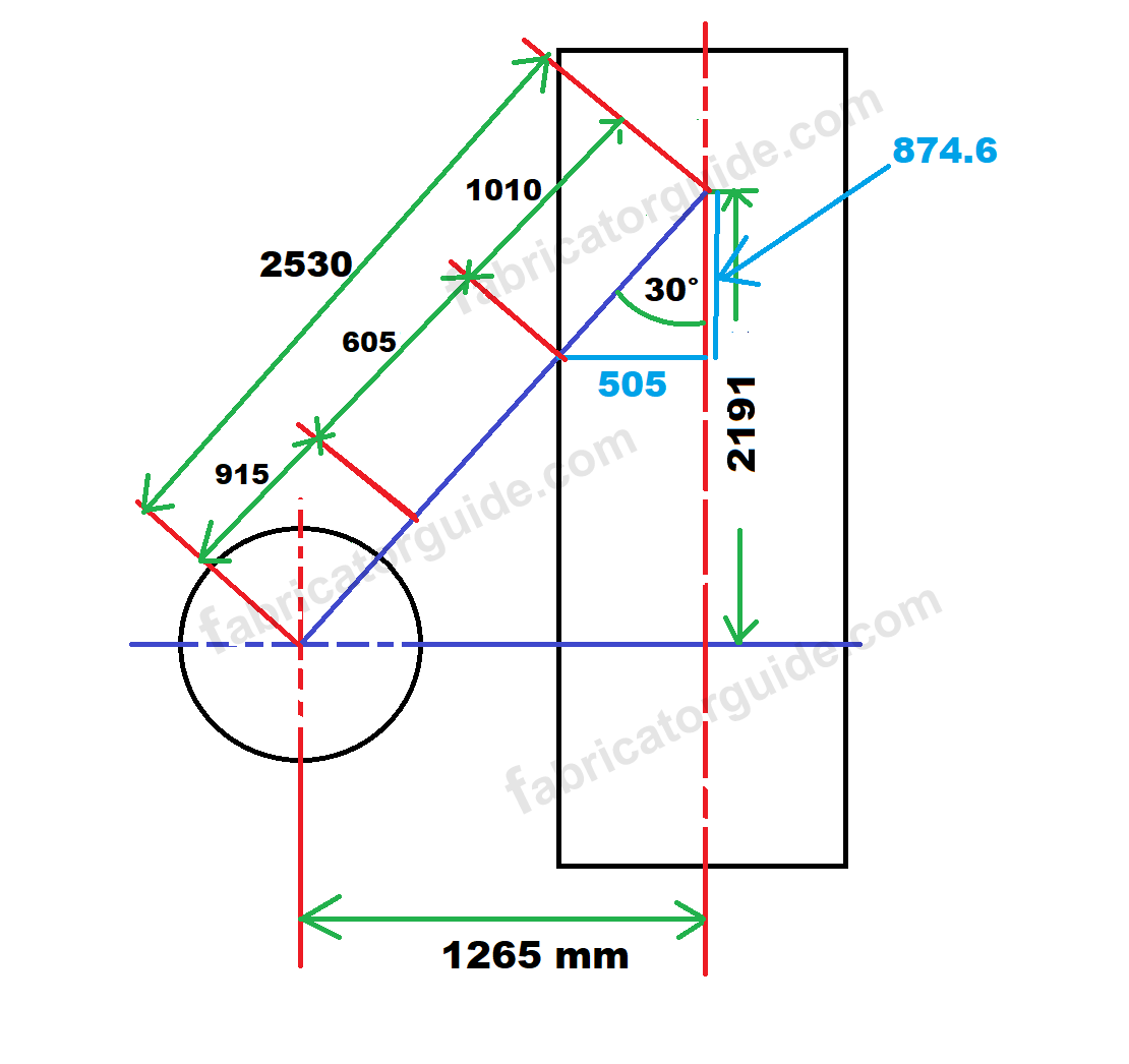 How to rolling pipe degree fitting calculation | Lateral pipe branch ...