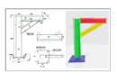 Pipe special C channel bracing support different degree calculation formula