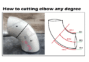 How to cutting elbow any degree | Elbow 60 degree cutting formula