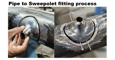 Pipe to Sweepolet fitting process | Wedolet and sweepolet fit up prosess